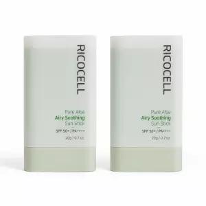 리코셀 알로에 수분 쿨링 저자극 에어리 선스틱 SPF 50+ PA++++ 20g, 2개