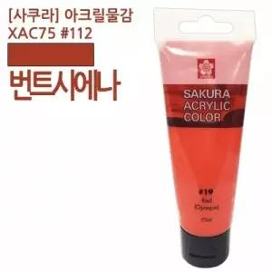사쿠라 아크릴물감 번트시에나 75ml 미술용품 미술재료