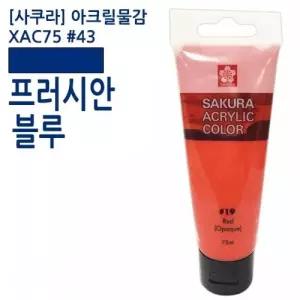 사쿠라 아크릴물감 프러시안블루 75ml 물감 미술용품 신한 미술재료