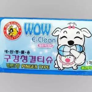 와우 이크린 구강 청결티슈 1매