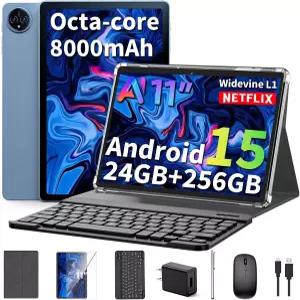 2026 11인치 키보드 태블릿 제미니 AI 탑재 안드로이드 15 24GB+256GB+2TB 확장 8코어 WiFi 8000mAh GMS