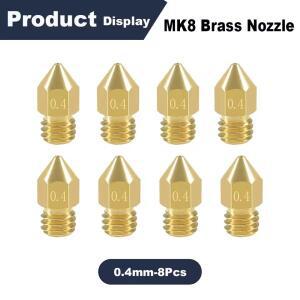 Crety Ender 3/3 V2, 5/5 CR-10/10S, Makerbot, 3D 프린터용 0.4mm MK8 압출기 노즐
