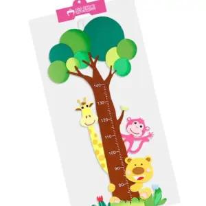 펠트 키재기 숲속동물 투톤 테마용품 거치형 길이측정생활완구 디자인 공간활용 집콕놀이 장식 기록도구 색