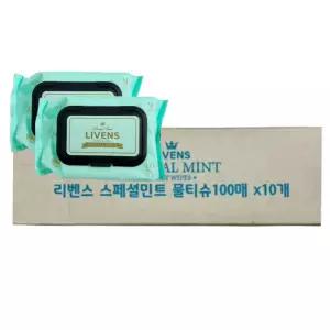 리벤스 스페셜 민트 유아물티슈 캡형 (100매) x 20개