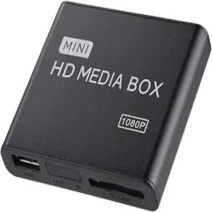 1080P 풀 HD 디지털 미디어 플레이어 HDMI/AV/VGA 출력 7.1 서라운드 사운드 리모컨 포함 USB MMC RMVB MP3