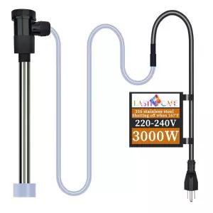 지상 수영장 욕조 스파를 위한 WiFi 타이머 온도 제어 및 자동 차단 기능이 있는 LASTINGCAPE 240V 3000W
