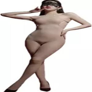 SSQKYZCSYZ 여성용 반짝이는 바디스타킹 넥밴드 백리스 바디수트