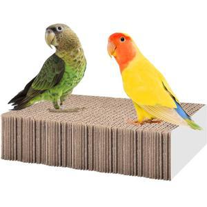 KATUMO PARROT TOYS, 19.1CM(7.87인치) CONURE 슈레더 스탠드 판지 새 소형 채집 츄 MYNAH 잉꼬 농어 카나리아 장난감 앵무새