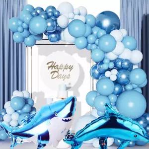 이벤트 샤크풍선 벌룬 파티 생일장식 행사 세트 풍선 가랜드 용품 해피쓰데이