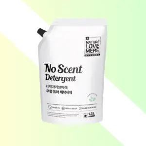 네이쳐러브메레 아기세탁세제 무향 리필형 1300ml 유아세탁세제 아기옷세제 베이비세제 무향세제