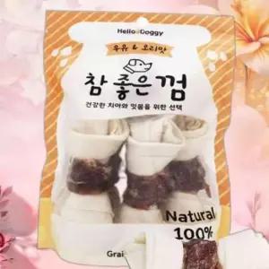 헬로도기 우유 간식 좋은껌 참 6P 강아지 오리맛