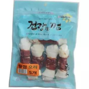 강아지 애완견 개껌 구강관리 영양 간식 왕껌오리