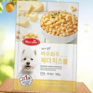 애완용품 치즈볼 체다치즈 100g 바우와우 강아지