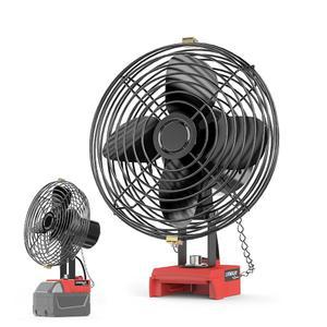 밀워키 18V 배터리(도구 전용) 7인치 무선 작업용 휴대용 팬 17W 3500RPM USB 타입 C 충전 포트와 호환 LIVOWALNY