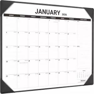 넥밋 데스크 캘린더 2026 데스크탑 매트 포함 대형 2025년 1월부터 2026년 12월까지 빅 패드 21 x 16
