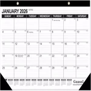거스리 데스크 캘린더 20262027 17 11.5 데스크톱 18개월은 2026년 1월부터 2027년 6월까지이며 줄리안