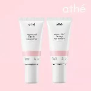 아떼 비건 릴리프 톤업 선에센스 라이트핑크 50ml x 2개 (SPF50+ PA++++)