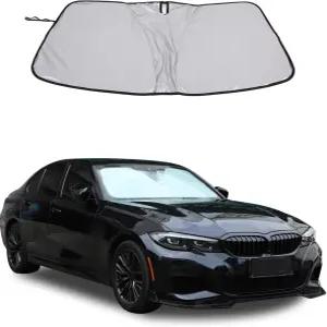 20202024 BMW 3 시리즈와 호환되는 윈드실드 선쉐이드 접이식 UV 반사기 자동 윈도우 차량의 시원한