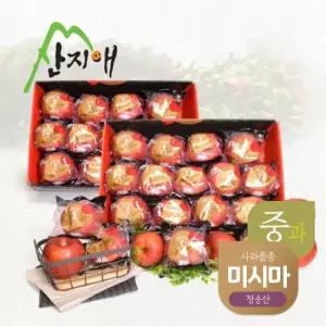 산지애 블랙라벨 더초이스 사과 6kg (3kg*2박스, 총 26~28과/중과)
