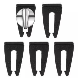 HUAREW 5팩 스토브 손잡이 장치 레인지 오븐 안전 커버 나 반려동물이 실수로 켜는 것을 방지