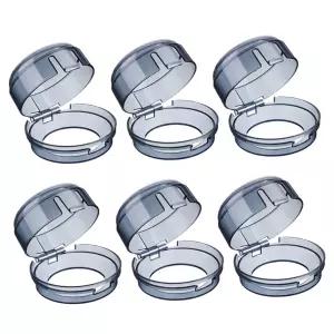 밀리스텐 6pcs 블랙 스토브 손잡이 용 주방 안전 커버를 위한 프로텍터 튼튼하고 설치하기 쉽습니다