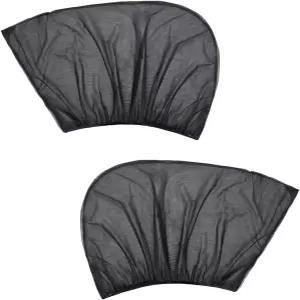 GAOLAOSY 2PCS 자동차 창문 그늘막 통기성 메쉬 측면 선쉐이드 자외선 차단 창 화면 정보 보호를 위한 범용