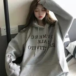 여성 데일리아이템 기모안감 루즈 캐주얼 후드 티셔츠 여성긴팔티 여자긴팔티 맨투맨