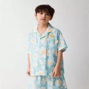 매장정품 스파오 키즈 SPPPG25KU6 트위티 블루밍 반팔 파자마 BLUE 256 6406672
