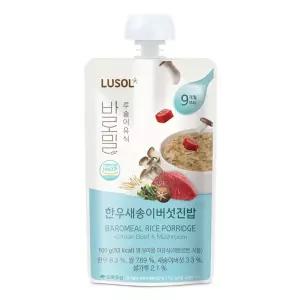 루솔 바로밀 짜먹는 실온 이유식 파우치 2~3단계 10팩