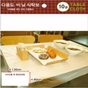 친절한탄씨 BS 다용도 비닐 식탁보 10장 1팩) 130cm X 90cm 장례식장 파티용 위생비닐 행사용 야외용
