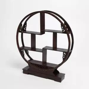친절한탄씨 TBZ 한옥 카페장식 무극 찻잔 다관 장식장 40x44.5cm 동양풍장식장 찻잔보관 고급장식장