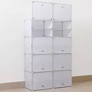 친절한탄씨 TBZ 가벼운 도어형 DIY 조립식 신발장 85x127cm) 슬리퍼정리 신발관리 슬리퍼정리대