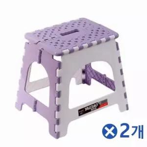 친절한탄씨 TBZ 틈새보관 사각 접이식의자 퍼플 Sx2개 디자인의자 카페의자 미니의자 귀여운의자