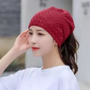 [MEKK06NQ66]식당모자 비니 세트 베이직 와인 원형 2p