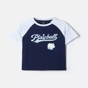 매장정품 스파오 키즈 SPRLG24KU6 망그러진곰 래글런 반팔티 NAVY 246 6195524