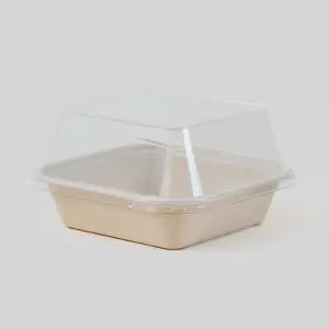 (세트) 펄프 B-003D-1 크라프트 300개 BOX 햄버거 케이크 용기