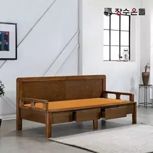 [장수온돌]장수온돌 동백 황토볼확장형 포켓스프링보료 온열카우치 건강소파