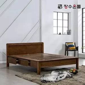 [장수온돌]장수온돌 동백 칠보석 돌침대 온열 건강침대 퀸침대