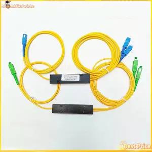 5-10pcs PLC 분배기 SC A/UPC 1X2 PLC 단일 모드 광섬유 분배기 SC/UPC FBT 테이퍼 유형 컴퓨터 케이블 코