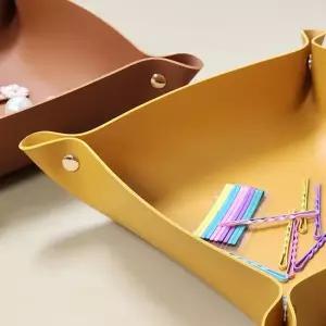 L사이즈 정리쟁반 식탁 테이블 소품 거실 악세사리 보관함 대형 가죽트레이
