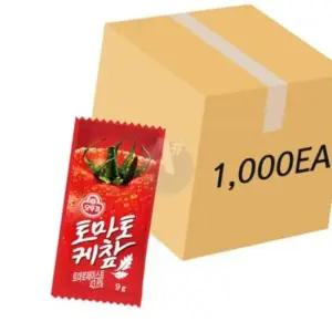 오뚜기 일회용 토마토케찹 9g 1000개입 (1BOX) 대용량 미니케첩 케첩 배달용 포장용