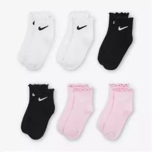 Nike 나이키 키즈 레터스 웰트 앵클 삭스(6켤레) II6446-100