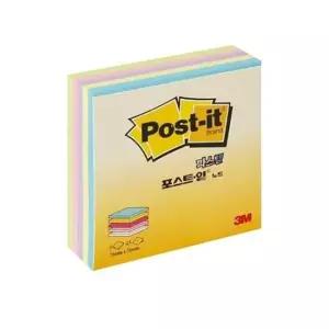 3M 포스트잇큐브파스텔 CT-335색/76X76