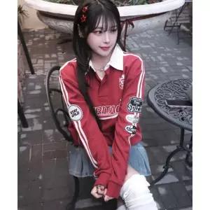 지프 JEEP RUSH 트랙 카라 맨투맨 JQ5TSU821RD 458359