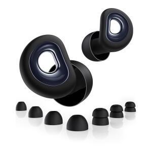 수면을 위한 55dB 소음 감소 이어플러그, 코골이를 재사용 가능한 제거 사이드 슬 및 여행, 콘서트, 공부, 업무, 비행기를 부드러운 실리콘 청력 보호, 7가지 이어팁