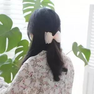 쉬폰 리본 머리핀 중형 봄봄 러블리 쉬폰머리핀 예쁜봄 사랑스러운봄 리본핀 리본머리핀