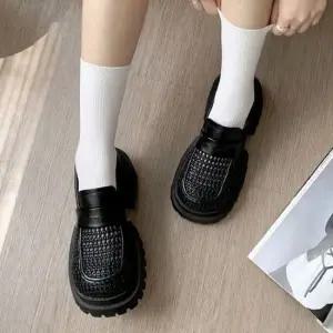 위빙 패턴 청키솔 클래식 캐주얼 여성 로퍼슈즈 6SS 로퍼 위빙로퍼 청키솔 캐주얼로퍼