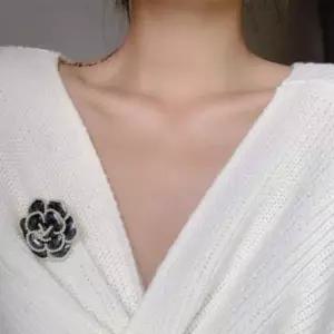 D 레트로 겨울 가을 앤틱 브로치 핀 마블 진주 브로찌
