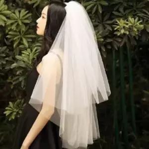 D 별별창고)G 셀프 웨딩 베일 면사포 숏 롱 레이스 면사포 셀프웨딩베일 웨딩스냅소품