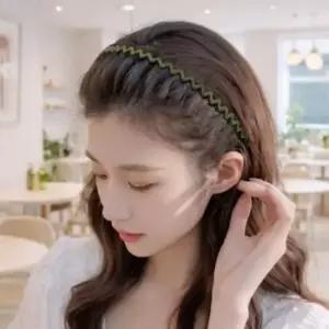 웨이브헤어밴드 웨이브얇은헤어밴드5종세트빗살귀안아픈머리띠 웨이브헤어밴드